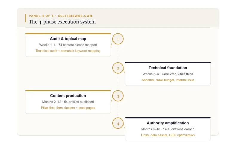 Four phase plan execution system