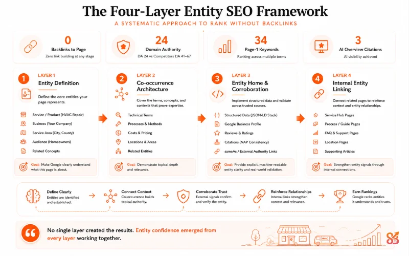 Four Layer Entity SEO Framework