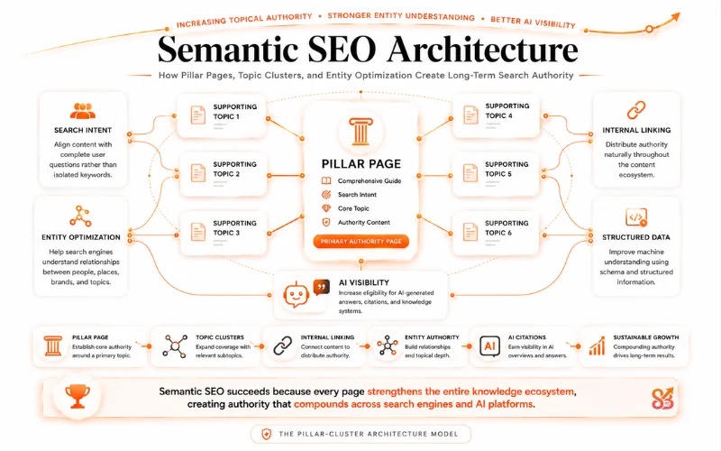 Semantic SEO architecture overview