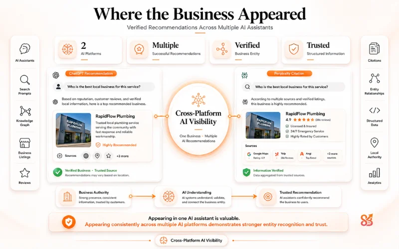 Where the Business Appeared in AI Search