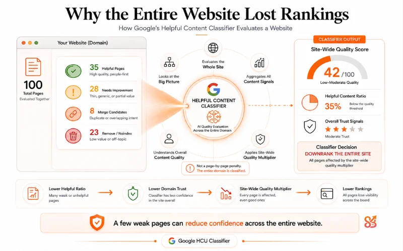 Why the Entire Website Lost Rankings